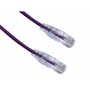 Axiom 40FT CAT6A BENDnFLEX Ultra-Thin Snagless Patch Cable (Purple) - TAA Compliant