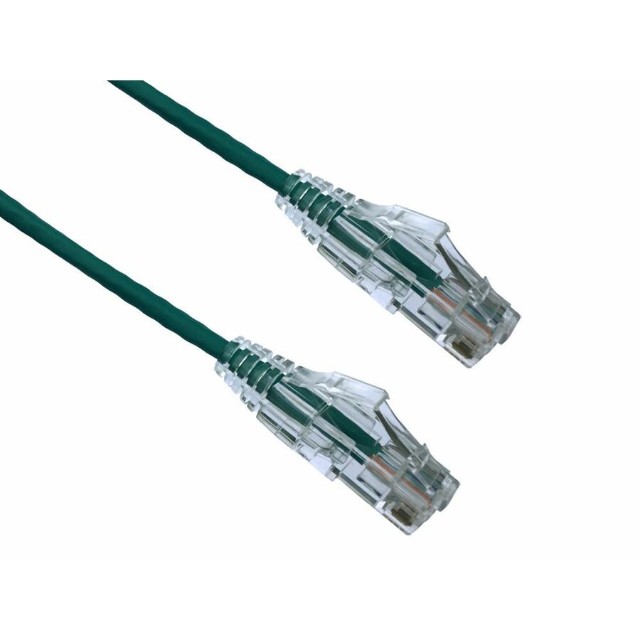 Axiom 12FT CAT6A BENDnFLEX Ultra-Thin Snagless Patch Cable (Green) - TAA Compliant