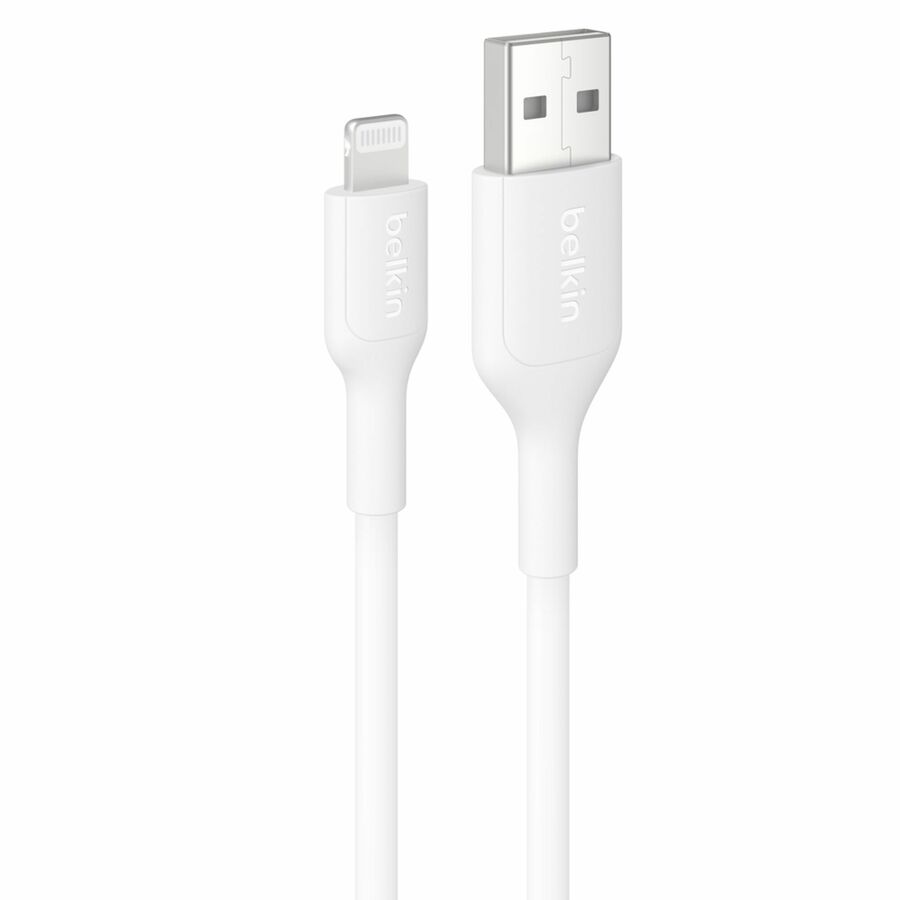 Belkin BoostCharge USB-A Cable with Lightning Connector, 3.3ft/1m, White