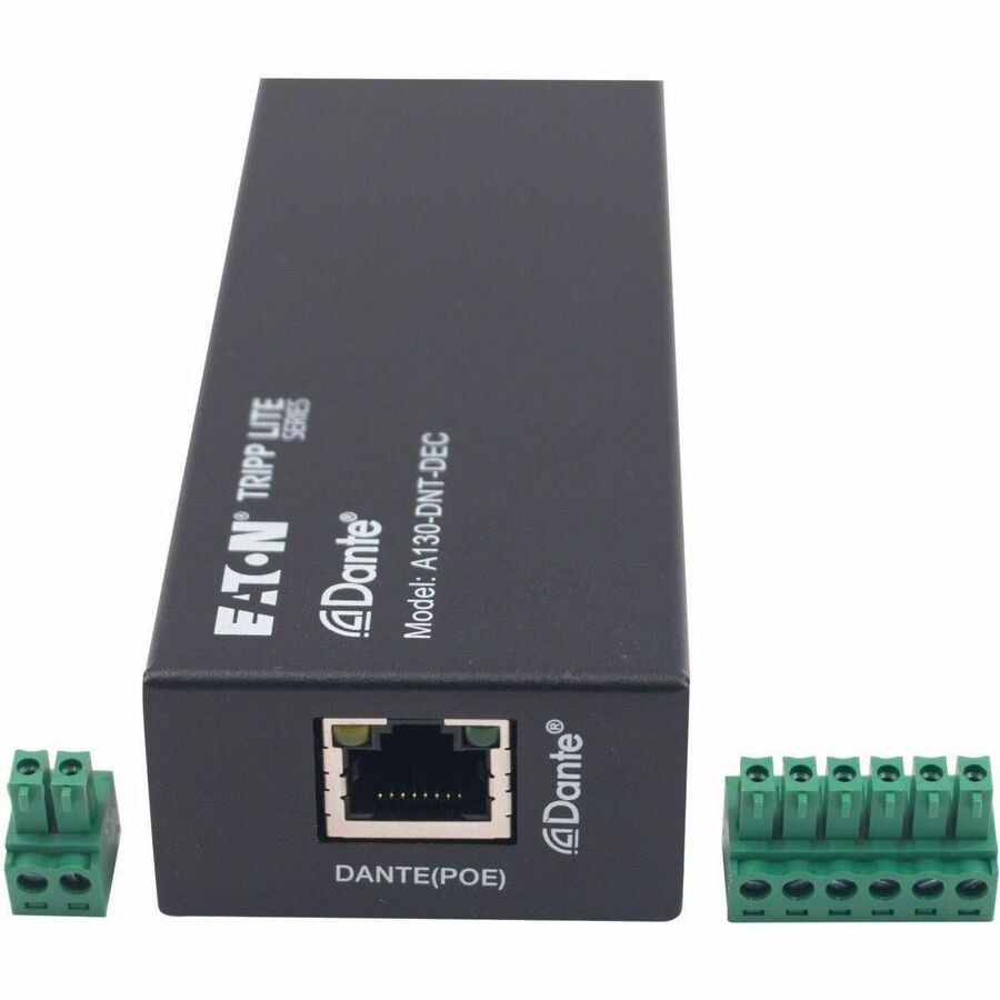 Tripp Lite series A130-DNT-DEC Dante 2-Channel Analog Audio Decoder