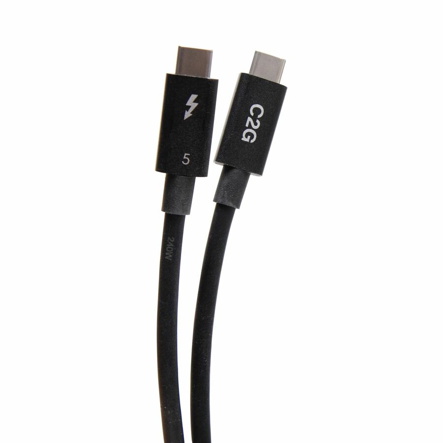 C2G 1.75ft (.5m) Thunderbolt™ 5 USB-C® Active Cable (80Gbps) - 8K @60Hz - M/M