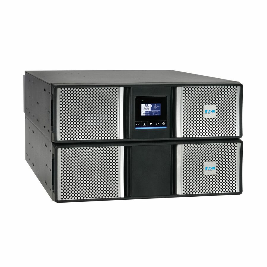Eaton 9PX G2 6000VA 5400W 208/120V Online Double-Conversion UPS - L6-30P or Hardwired Input, 18x 5-20R, 2x L6-20R, 1x L6-30R, Cybersecure Network Card, Extended Run, 6U Rack/Tower