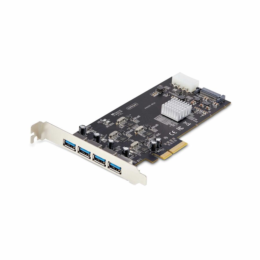 StarTech 4-Port USB PCIe Card, USB 3.2 5Gbps, PCI Express Expansion Card with 4x Independent USB Controllers, 4x USB-A Ports