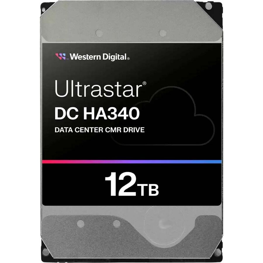 Western Digital Ultrastar DC HA340 WUS721212BLE6L4 12 TB Hard Drive - 3.5" Internal - SATA (SATA/600) - Conventional Magnetic Recording (CMR) Method