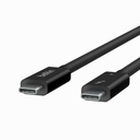 Belkin 3.3 ft Thunderbolt USB-C to USB-C Cable - 24 pin to 24 pin - 100W PD - Black