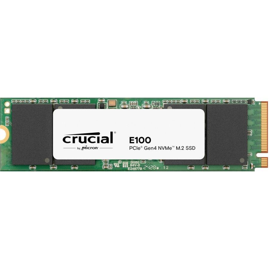 Crucial E100 2 TB Solid State Drive - M.2 2280 Internal - PCI Express NVMe (PCI Express NVMe 4.0 x4)