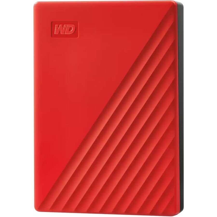 WD My Passport WDBR9S0060BRD-WESN 6 TB Portable Hard Drive - External - Red
