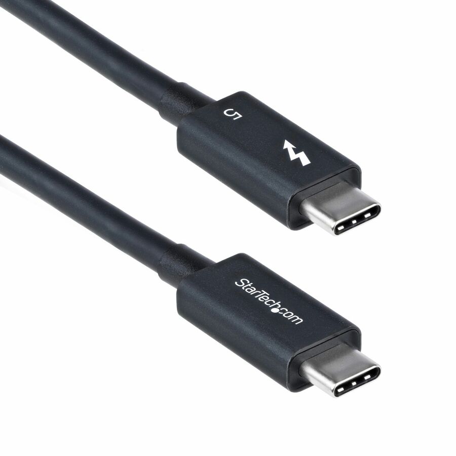 StarTech 2.6ft (80cm) Thunderbolt 5 Cable, 80Gbps/120Gbps, 240W PD, 8K 60Hz, Certified Thunderbolt Cable, Compatible w/TB4/USB-C