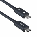 StarTech 2.6ft (80cm) Thunderbolt 5 Cable, 80Gbps/120Gbps, 240W PD, 8K 60Hz, Certified Thunderbolt Cable, Compatible w/TB4/USB-C