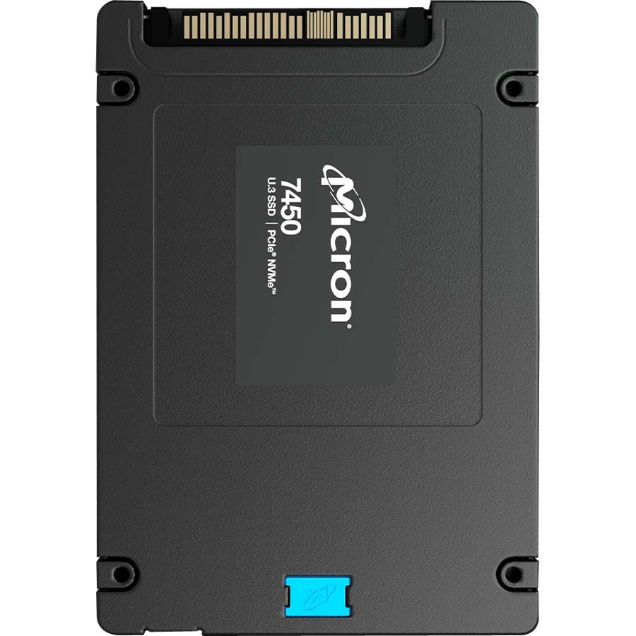 Micron 7450 PRO 7.68 TB Solid State Drive - 2.5" Internal - U.3 (PCI Express NVMe 4.0 x4) - Read Intensive - TAA Compliant