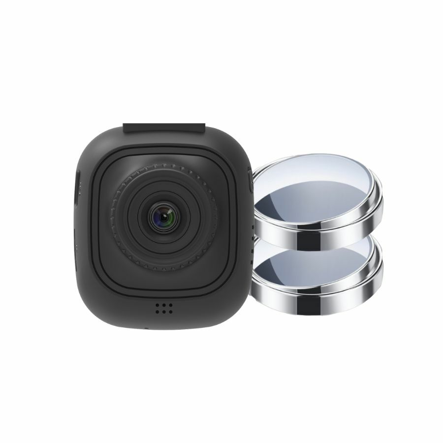 myGEKOgear by Adesso Orbit 132 Full HD 1080p Wi-Fi Dash Cam with Blind Spot Mirrors and 8GB MicroSD Card