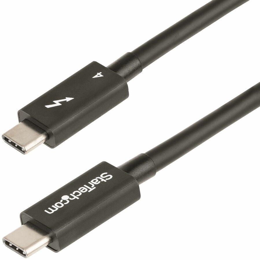StarTech 1.6ft/50cm Thunderbolt 4 Cable, 40Gbps, 100W PD, 4K/8K Video, Intel-Certified, Compatible w/Thunderbolt 3/USB 3.2/DisplayPort