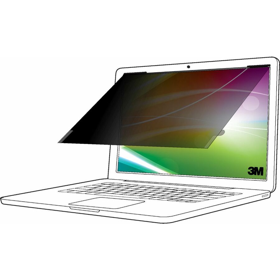 3M Bright Screen Privacy Filter for 17in Laptop, 16:10, BP170W1B