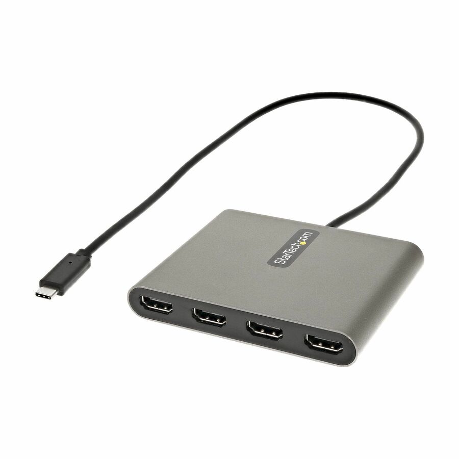 StarTech USB C to Quad HDMI Adapter, USB-C to 4x HDMI Monitor Converter for Windows (no support for macOS/ChromeOS/Linux) - TAA