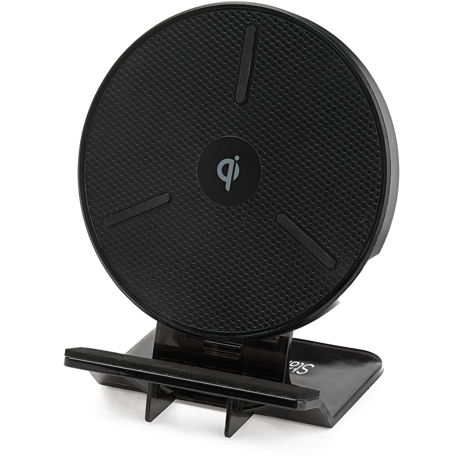 StarTech 15W Qi Wireless Charging Stand, Universal Qi Certified Wireless Charger Stand or Pad, For iPhone/Samsung Galaxy/Google Pixel