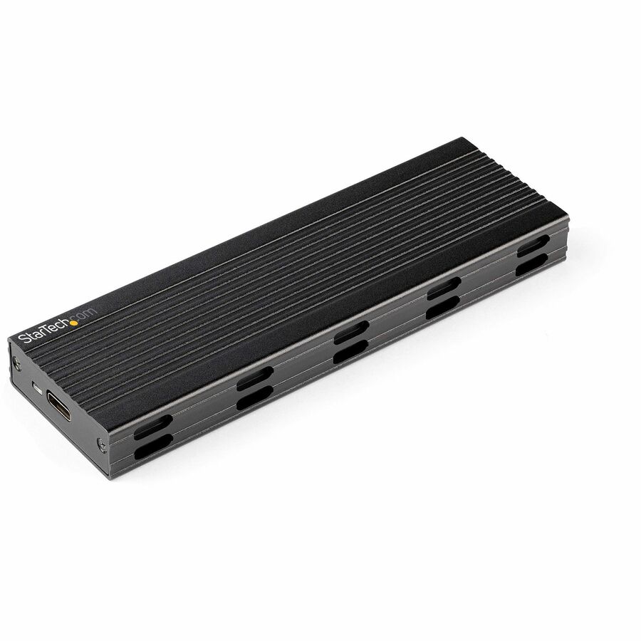 StarTech USB-C 10Gbps M.2 NVMe or M.2 SATA SSD Enclosure, Portable M.2 PCIe/SATA SSD Aluminum Enclosure, USB-C/USB-A Host Cables, TAA