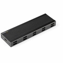 StarTech USB-C 10Gbps M.2 NVMe or M.2 SATA SSD Enclosure, Portable M.2 PCIe/SATA SSD Aluminum Enclosure, USB-C/USB-A Host Cables, TAA