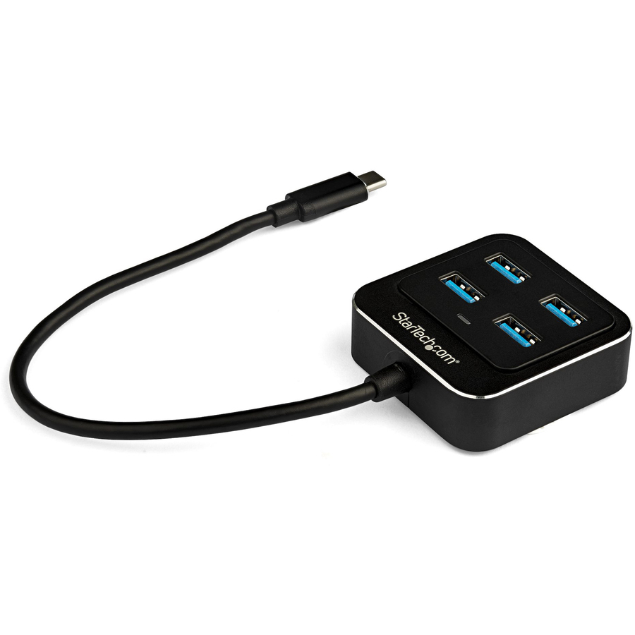 StarTech 4 Port USB C Hub - USB-C to 4xUSB-A - 10Gbps USB 3.2 Gen 2 Type-C Hub - USB Bus Powered - Portable/Laptop USB Adapter Hub
