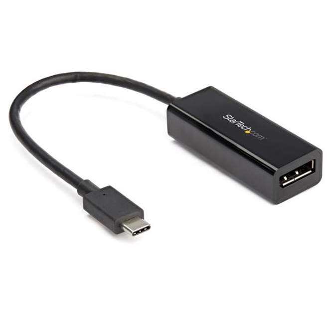 StarTech 8K USB C to DisplayPort Adapter - USB Type C to DP 1.4 Alt Mode Video Converter - 8K/5K/4K HBR3 USB C to DisplayPort Monitor
