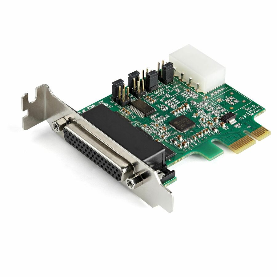 StarTech 4-port PCI Express RS232 Serial Adapter Card, PCIe Serial DB9 Controller Card 16950 UART, Low Profile, Windows/Linux, TAA