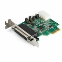 StarTech 4-port PCI Express RS232 Serial Adapter Card, PCIe Serial DB9 Controller Card 16950 UART, Low Profile, Windows/Linux, TAA