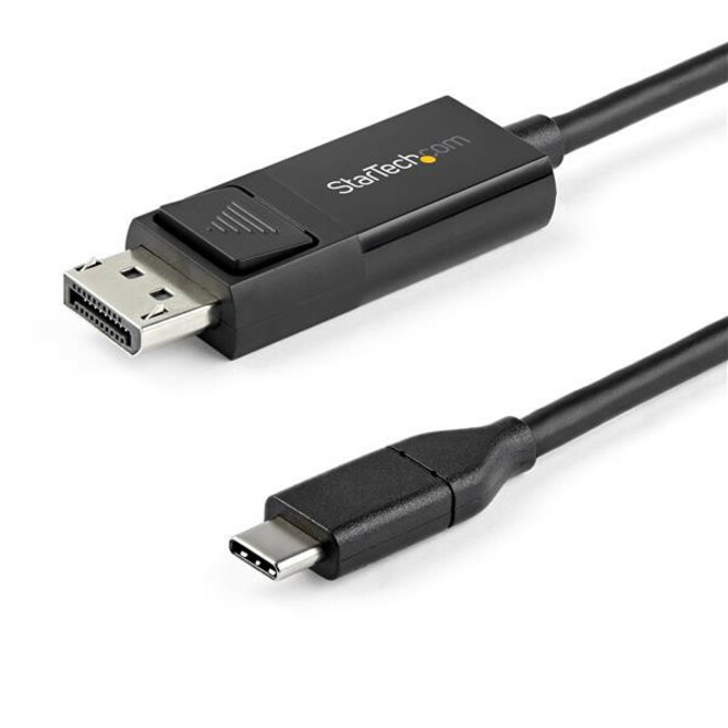 StarTech 6ft (2m) USB C to DisplayPort 1.2 Cable 4K 60Hz - Reversible DP to USB-C / USB-C to DP Video Adapter Monitor Cable HBR2/HDR