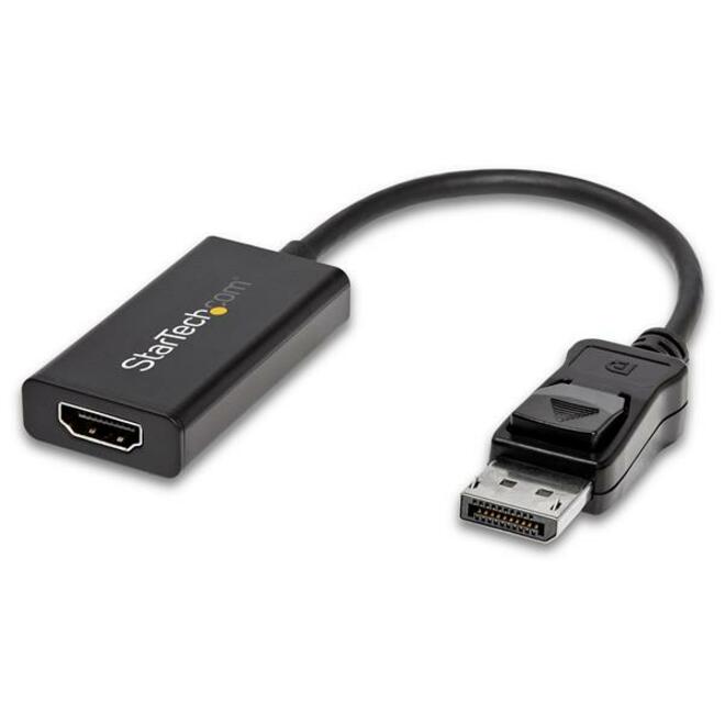 StarTech DisplayPort to HDMI Adapter, 4K 60Hz HDR10 Active DisplayPort 1.4 to HDMI 2.0b Converter, Latching DP Connector, DP to HDMI