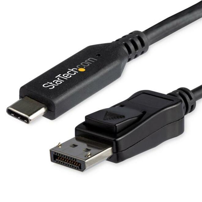 StarTech 6ft/1.8m USB C to Displayport 1.4 Cable Adapter - 4K/5K/8K USB Type C to DP 1.4 Monitor Video Converter Cable - HDR/HBR3/DSC