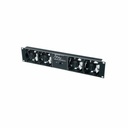 Middle Atlantic UQFP Series Ultra Quiet Fan Panel - 100 CFM Fan Panel - Black