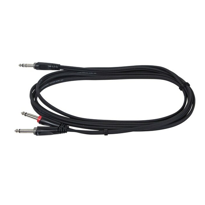 Monoprice 3 Meter (10ft) 1/4inch TRS Male to two 1/4inch TS Male Insert Cable