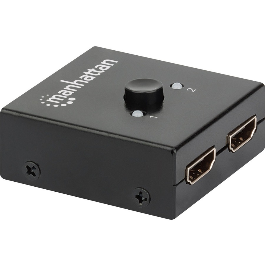 HDMI Switch 2-Port, 4K@30Hz, Bi-Directional, Black, Displays output from x1 HDMI source to x2 HD displays (same output to both displays) or Connects x2 HDMI sources to x1 display, Manual Selection, No external power required, 3 Year Warranty
