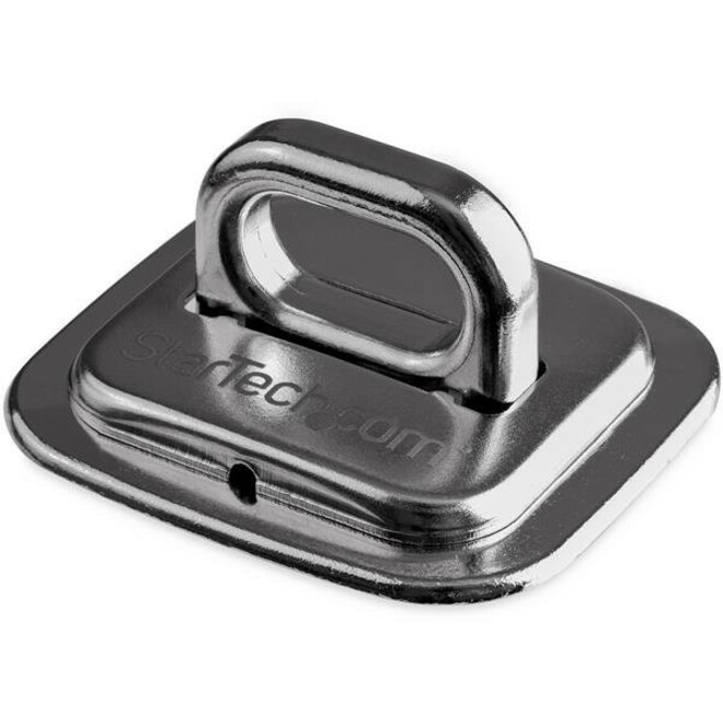 StarTech Laptop Cable Lock Anchor, Zinc Alloy Computer Security Cable Anchor, Desk Mount Anchor Point, Screw-On Cable Lock Anchor, TAA