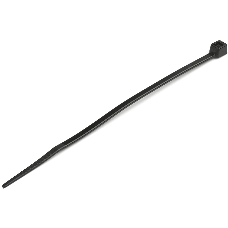 StarTech 4"(10cm) Cable Ties, 7/8"(22mm) Dia, 18lb(8kg) Tensile Strength, Nylon Self Locking Zip Ties, UL Listed, 100 Pack, Black, TAA