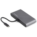 StarTech Dual-Monitor Thunderbolt Mini Dock, 4K 60Hz DP, Driverless Hub for Windows & Mac, Gigabit Ethernet, 1x USB-A (USB 5Gbps)