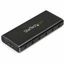 StarTech M.2 SSD Enclosure for M.2 SATA SSDs, USB 3.1 (10Gbps) with USB-C Cable, External Enclosure for USB-C Host, Aluminum, TAA