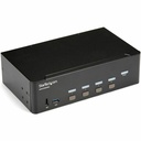 StarTech 4 Port HDMI KVM Switch, 4K 30Hz, Dual Display, TAA