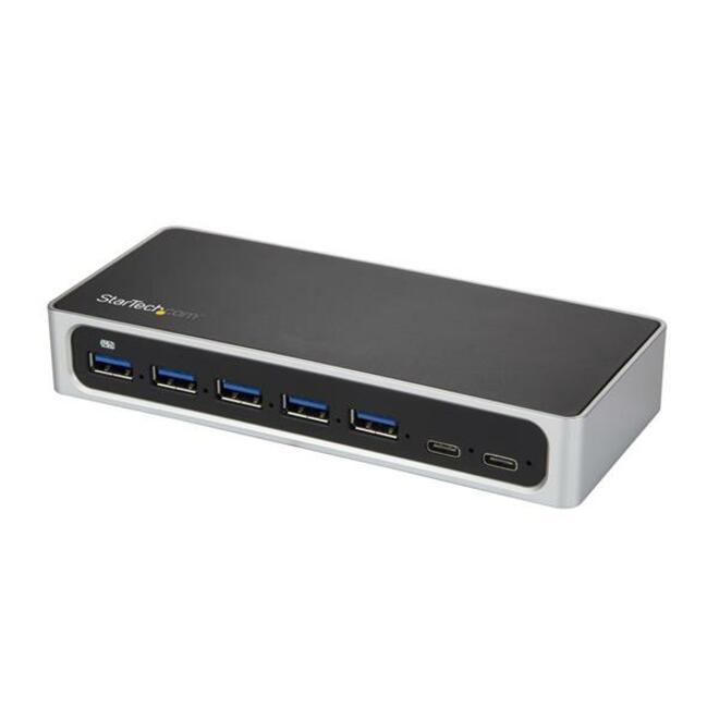StarTech 7 Port USB C Hub with Fast Charge - 5x USB-A & 2x USB-C (USB 3.0 SuperSpeed 5Gbps) - USB 3.2 Gen 1 Adapter Hub - Self Powered