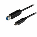 StarTech 3.3ft (1m) USB-B to USB-C Cable, USB 10Gbps, Data Cord, USB 3.2 Gen 2, USB-C Data Transfer Cable