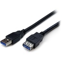 StarTech 6 ft Black SuperSpeed USB 3.0 (5Gbps) Extension Cable A to A - M/F