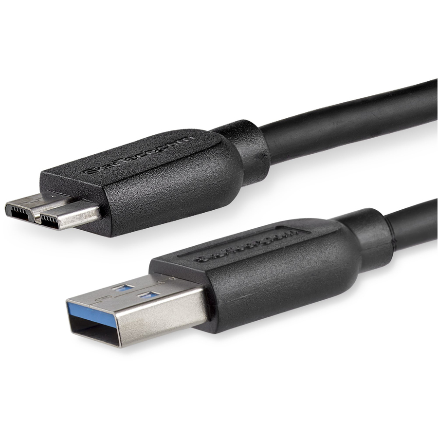 StarTech 2m (6ft) Slim SuperSpeed USB 3.0 (5Gbps) A to Micro B Cable - M/M