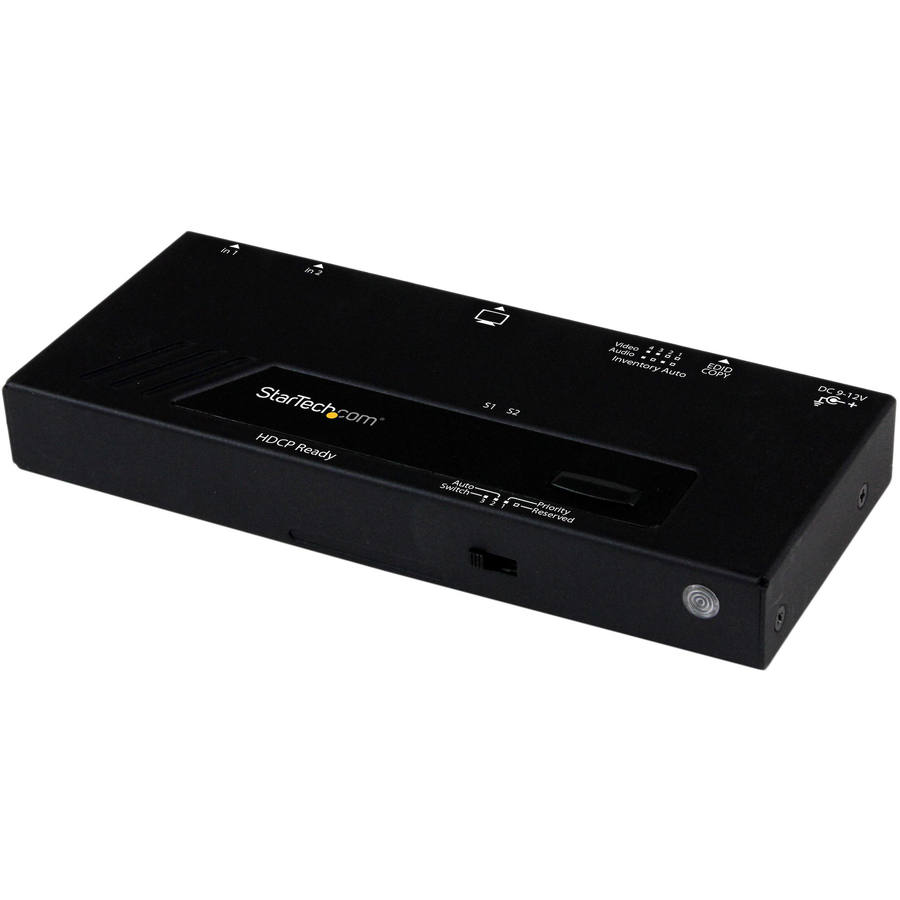 StarTech 2 Port HDMI Switch w/ Automatic and Priority Switching , 1080p, TAA
