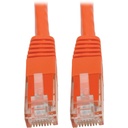 Eaton Tripp Lite Series Cat6 Gigabit Molded (UTP) Ethernet Cable (RJ45 M/M), PoE, Orange, 100 ft. (30.5 m)