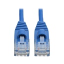 Eaton Tripp Lite Series Cat6a 10G Snagless Molded Slim UTP Ethernet Cable (RJ45 M/M), Blue, 2 ft. (0.61 m)