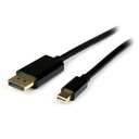 StarTech 4m (13ft) Mini DisplayPort to DisplayPort 1.2 Cable, 4K x 2K mDP to DisplayPort Adapter Cable, Mini DP to DP Cable