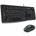 Logitech MK120 Wired Keyboard and Mouse Combo for Windows, Optical Wired Mouse, Full-Size Keyboard, USB Plug-and-Play