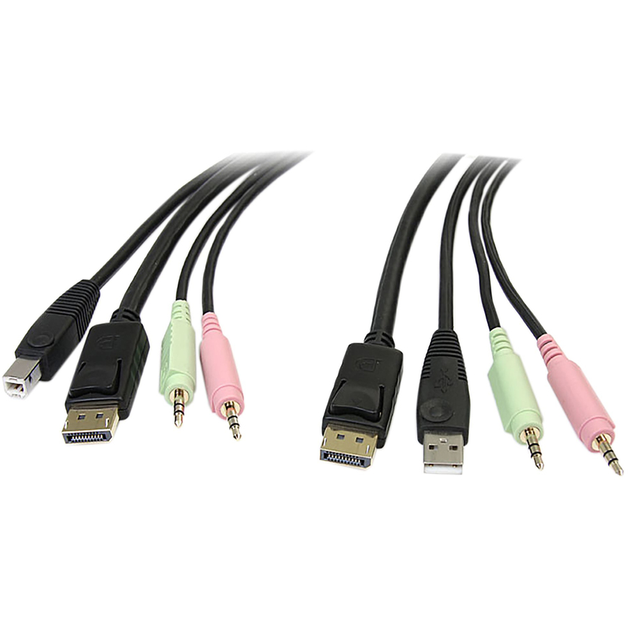 StarTech 6 ft 4-in-1 USB DisplayPort KVM Switch Cable