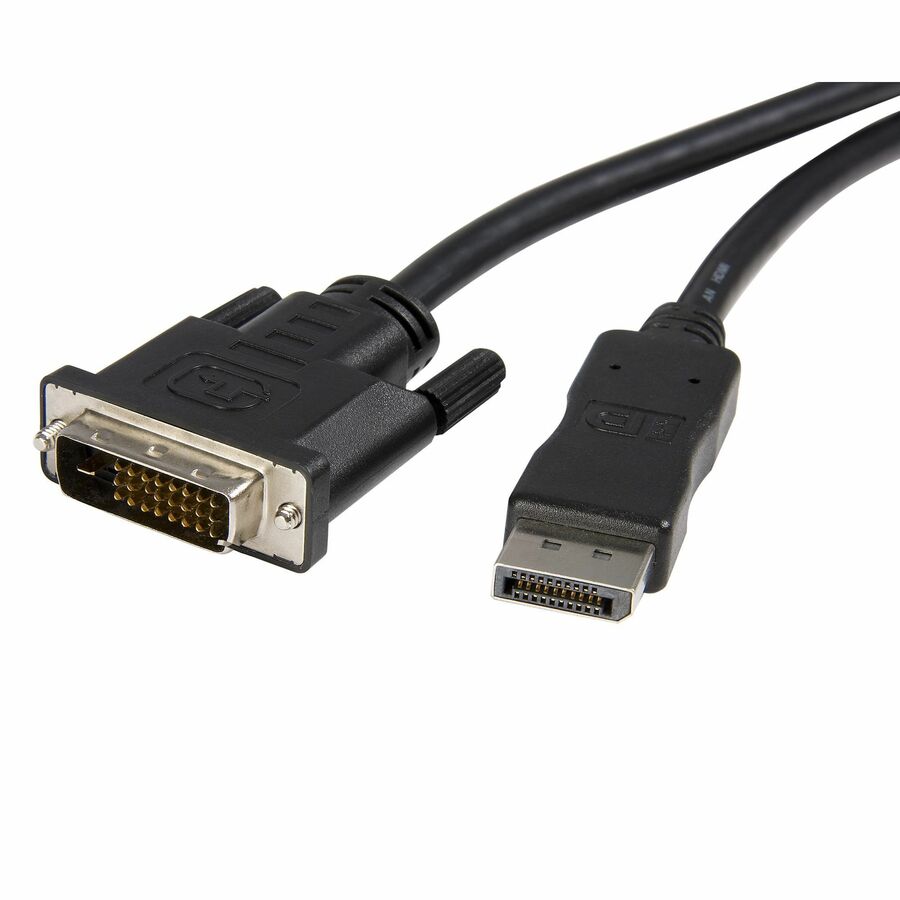 StarTech 10ft (3m) DisplayPort to DVI Cable, DisplayPort to DVI-D Adapter/Converter Cable, 1080p Video, DP 1.2 to DVI Monitor Cable