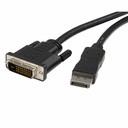 StarTech 10ft (3m) DisplayPort to DVI Cable, DisplayPort to DVI-D Adapter/Converter Cable, 1080p Video, DP 1.2 to DVI Monitor Cable