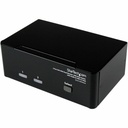 StarTech 2 Port DVI VGA Dual Monitor KVM Switch USB with Audio & USB 2.0 Hub, TAA