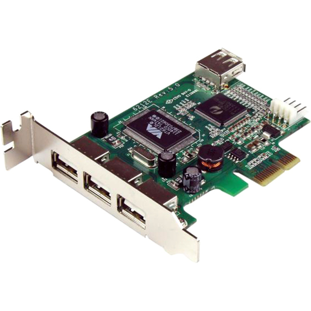 StarTech 4-port PCI Express LP USB Adapter Card, TAA